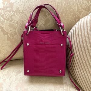 NEW Rebecca Minkoff Kate Mini Tote Crossbody Bag in Dark Raspberry